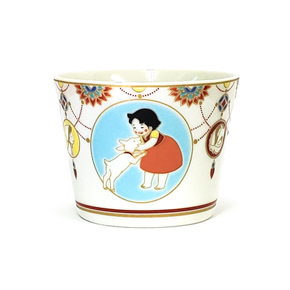 Japan Kutani Yaki Kaneshotouki Heidi and Yuki,Girl of the Alps goods,Soba Choko Cup