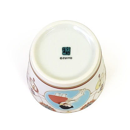 Japan Kutani Yaki Kaneshotouki Heidi and Yuki,Girl of the Alps goods,Soba Choko Cup