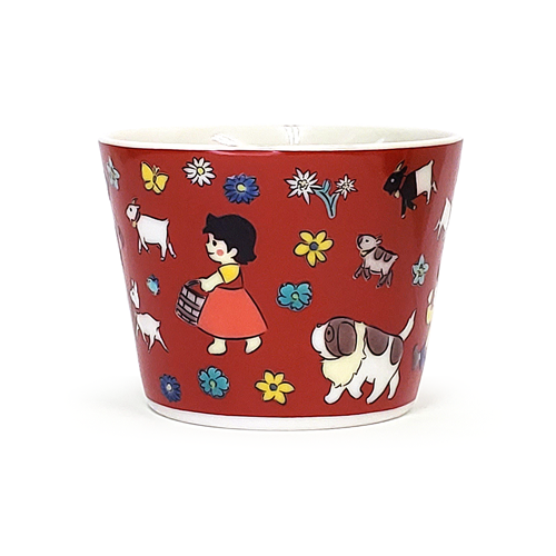 Japan Kutani Yaki Kaneshotouki Heidi and Yuki,Girl of the Alps goods,Soba Choko Cup