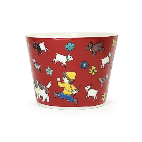 Japan Kutani Yaki Kaneshotouki Heidi and Yuki,Girl of the Alps goods,Soba Choko Cup