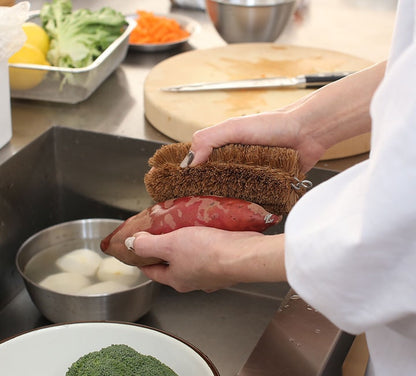 Kame-no-ko Tawashi Vegetable Scrub Brush for cleaning