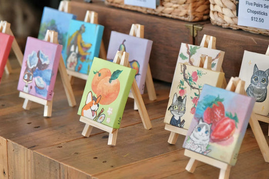 Local Artist BoWen Hand Paint Artworks