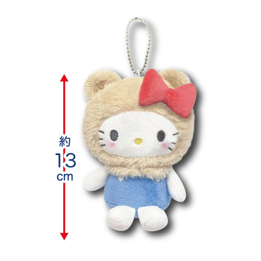 Hello Kitty x Bear Mascot Pouch Plushie Doll