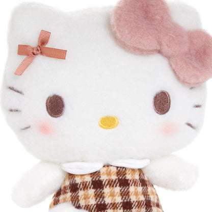 Hello Kitty 7" Plush (Mocha Check Series) Plushie Doll