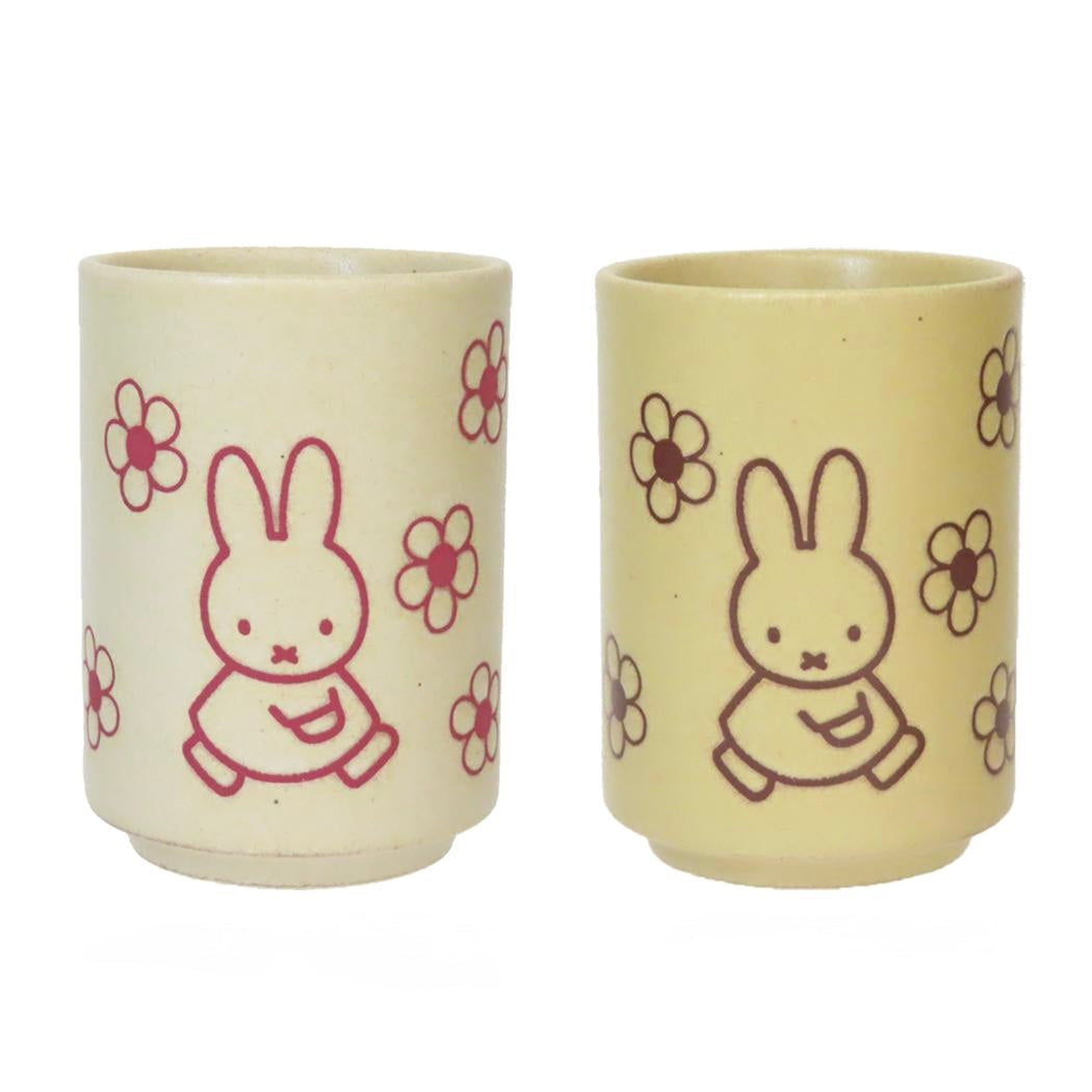 Japan Made Miffy Yunomi Tea cup 280ml -Flowers
