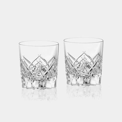 [KAGAMI CRYSTAL] A Pair Of Whskey Glasses (Wooden Box)
