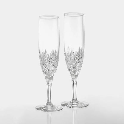 [KAGAMI CRYSTAL GLASS] Pair Of Champagne Glasses 'BONARU' | CRYSTAL GLASS |