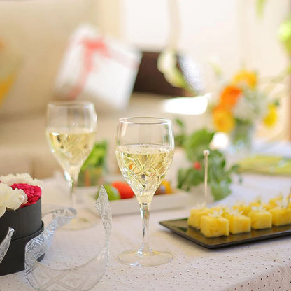 [KAGAMI CRYSTAL GLASS] Pair Of Wine Glasses 'BONHEUR' | CRYSTAL GLASS |