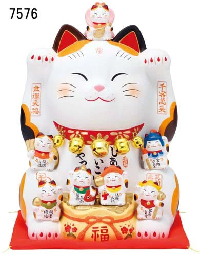 Japan Nishikisai Seven Lucky Gods Manekineko (No.8.5)
