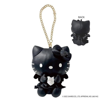 Sanrio Hello Kitty Charm Black and White Angel Series- Leather