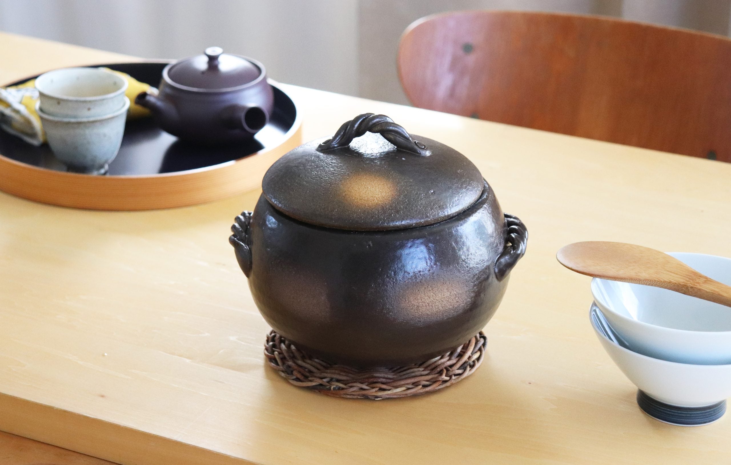 Japanese Pot – Orange Market Tableware
