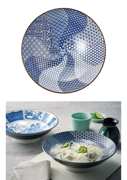 Japan Made Minoware Large Ramen Bowl-Plum