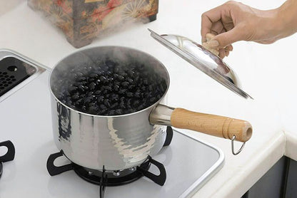 Japan Tsubame Shimomura Stainless Extra deep Pot (18cm)Shimomura Planning 34490Professional Model, Hammered