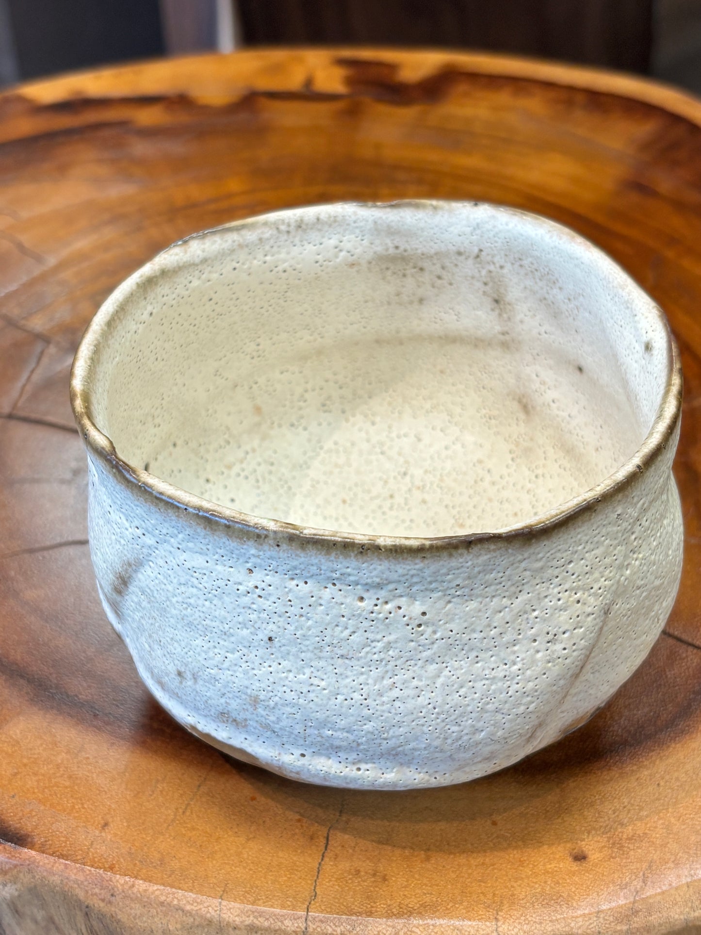 YUMITATE GAMA—山本一仁 handmade vintage ceramic large Matcha bowl