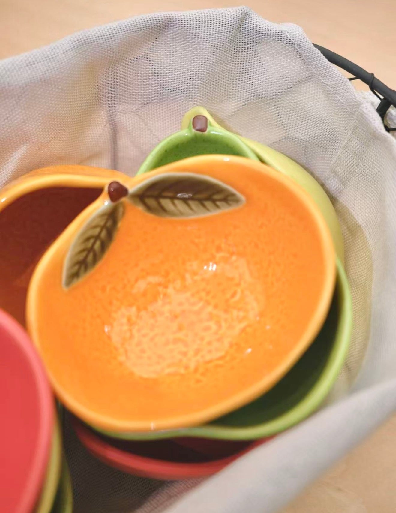 Japan made Mino Yaki Fruits dish set