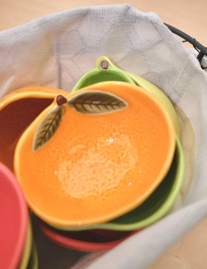 Japan made Mino Yaki Fruits dish set