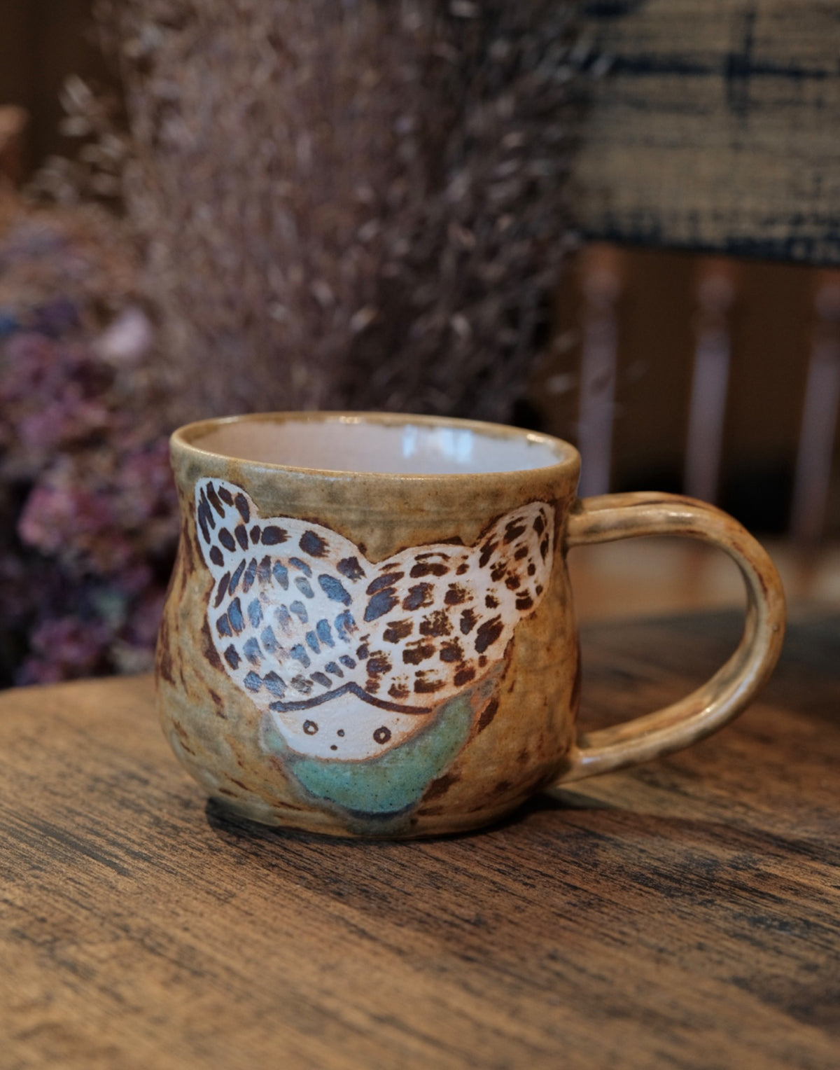 Keiko Matsumoto Handmade Bow Hair Girl Mug