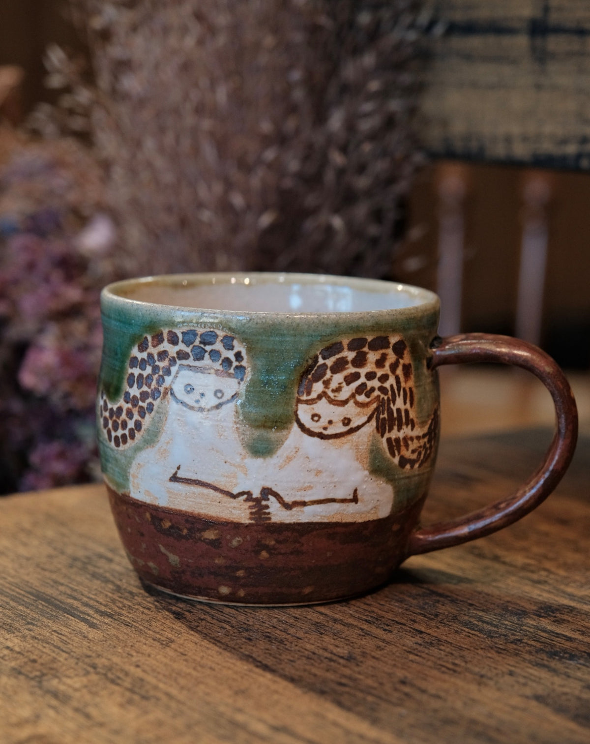 Keiko Matsumoto Handmade Two Friends Mug