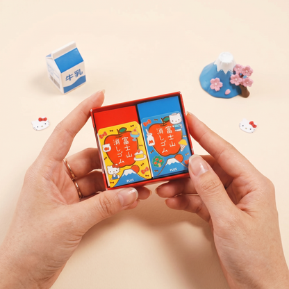 Hello Kitty and Dear Daniel gift set held in hands