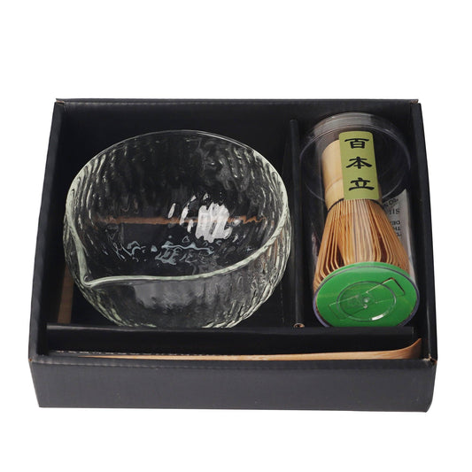 Urban Tokyo - Matcha Set 12oz Glass Matcha Latte Bowl with Whisk and Scoop (1/16)