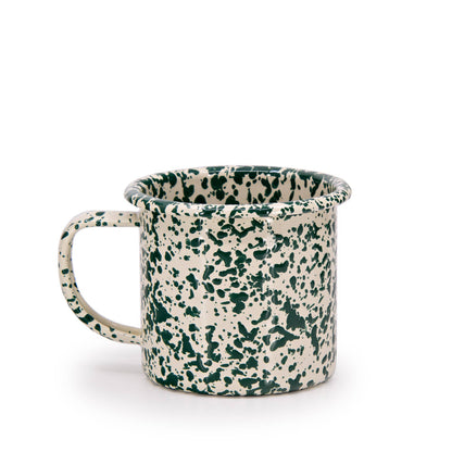 Crow Canyon Splatter Enamelware 12 oz Mug