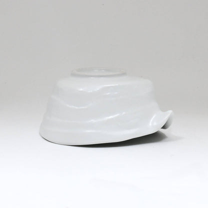 Katakuchi Matcha Bowl With Spout Shiro Matto 12oz Japan