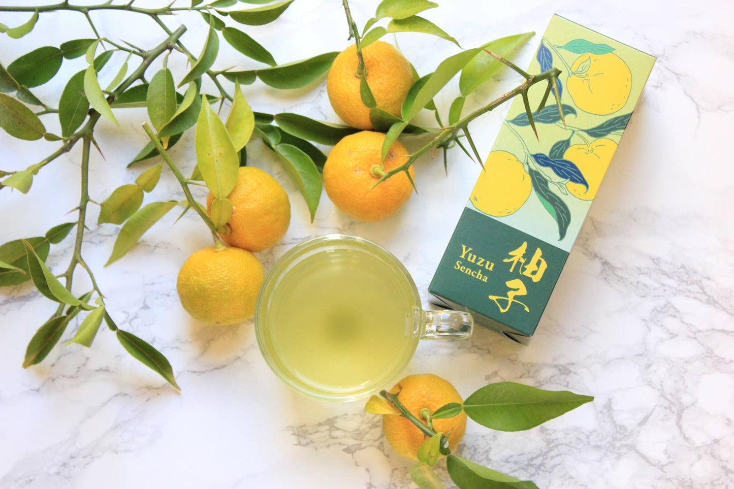 Jugetsudo Tokyo 1854- Yuzu Sencha Loose Leaf 50 g Tin And Box