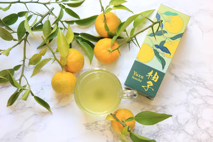 Jugetsudo Tokyo 1854- Yuzu Sencha Loose Leaf 50 g Tin And Box