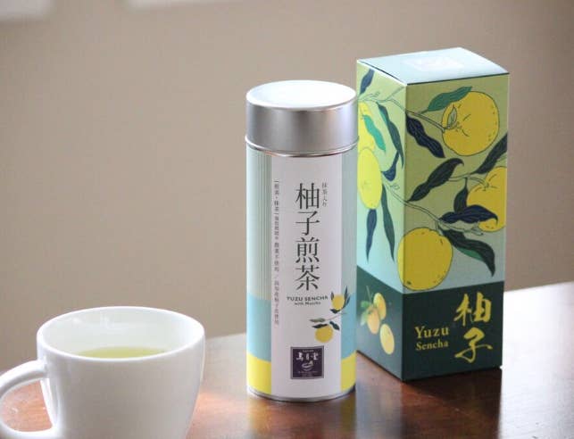 Jugetsudo Tokyo 1854- Yuzu Sencha Loose Leaf 50 g Tin And Box