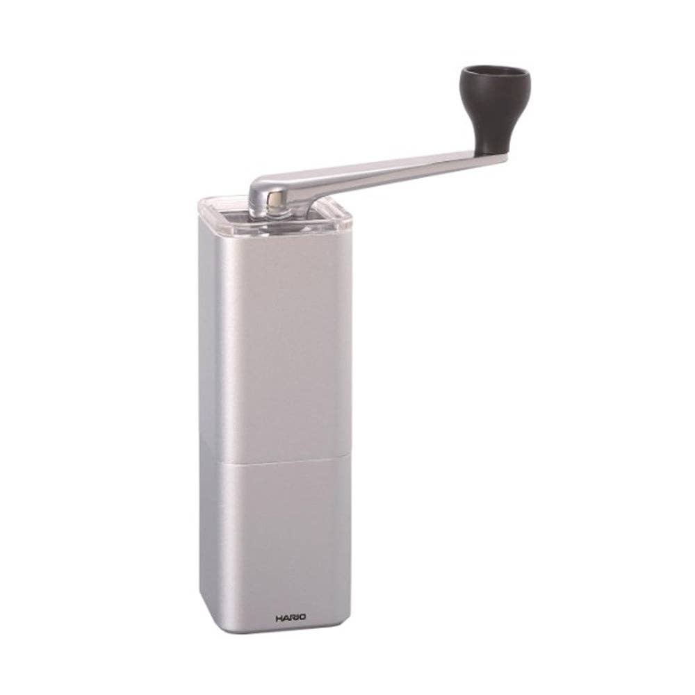 HARIO USA - "Prism" Ceramic Coffee Mill Silver Aluminum