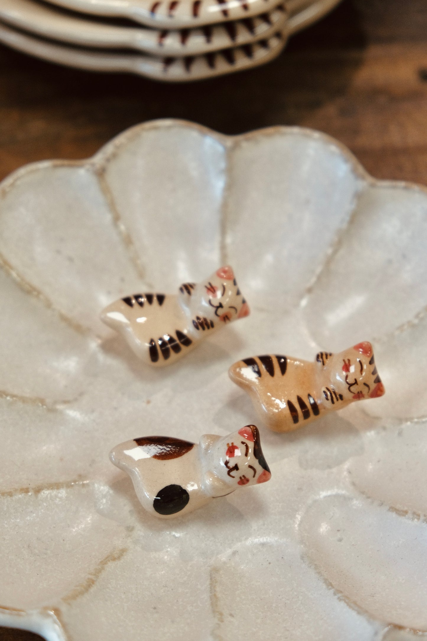Hasami ware Handcraft Cat Chopstick Rest