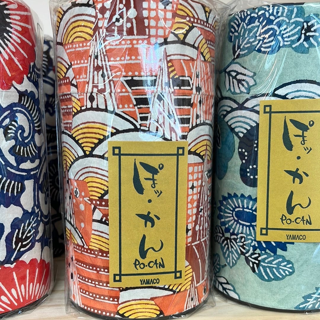 Japan Made Japanese Pattern Tea Canister