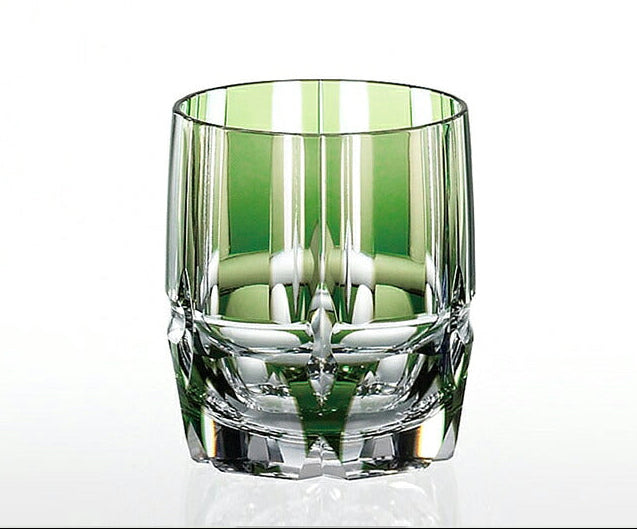 KAGAMI Crystal Edo Kiriko Take no Zen Whiskey Glass - Green | T117-1908-CGR
