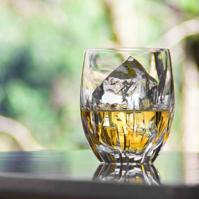 KAGAMI Crystal Rounded Whiskey Glass | T428-640