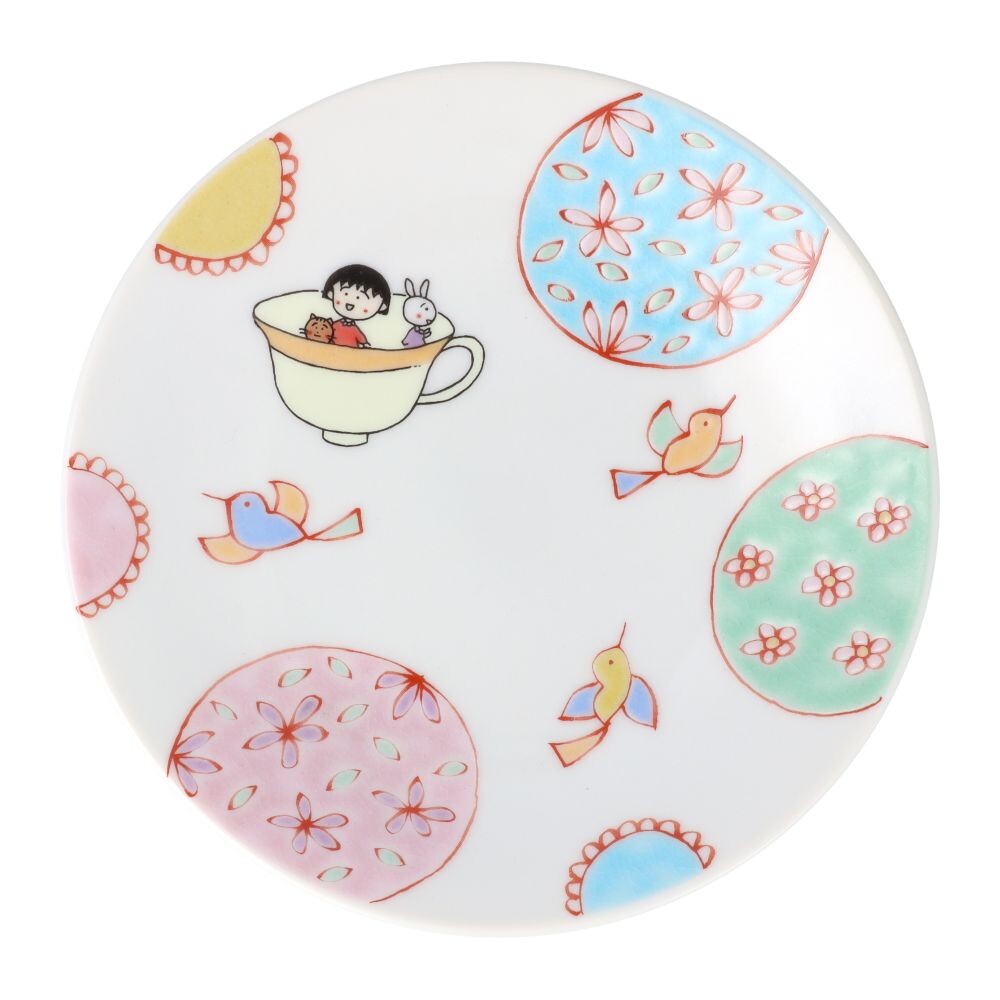 CHIBI MARUKO x Kutani Yaki 12cm Small Dish Plate