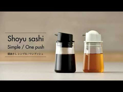 HARIO USA - One Push Soy Sauce Bottle 100mL Pale Gray