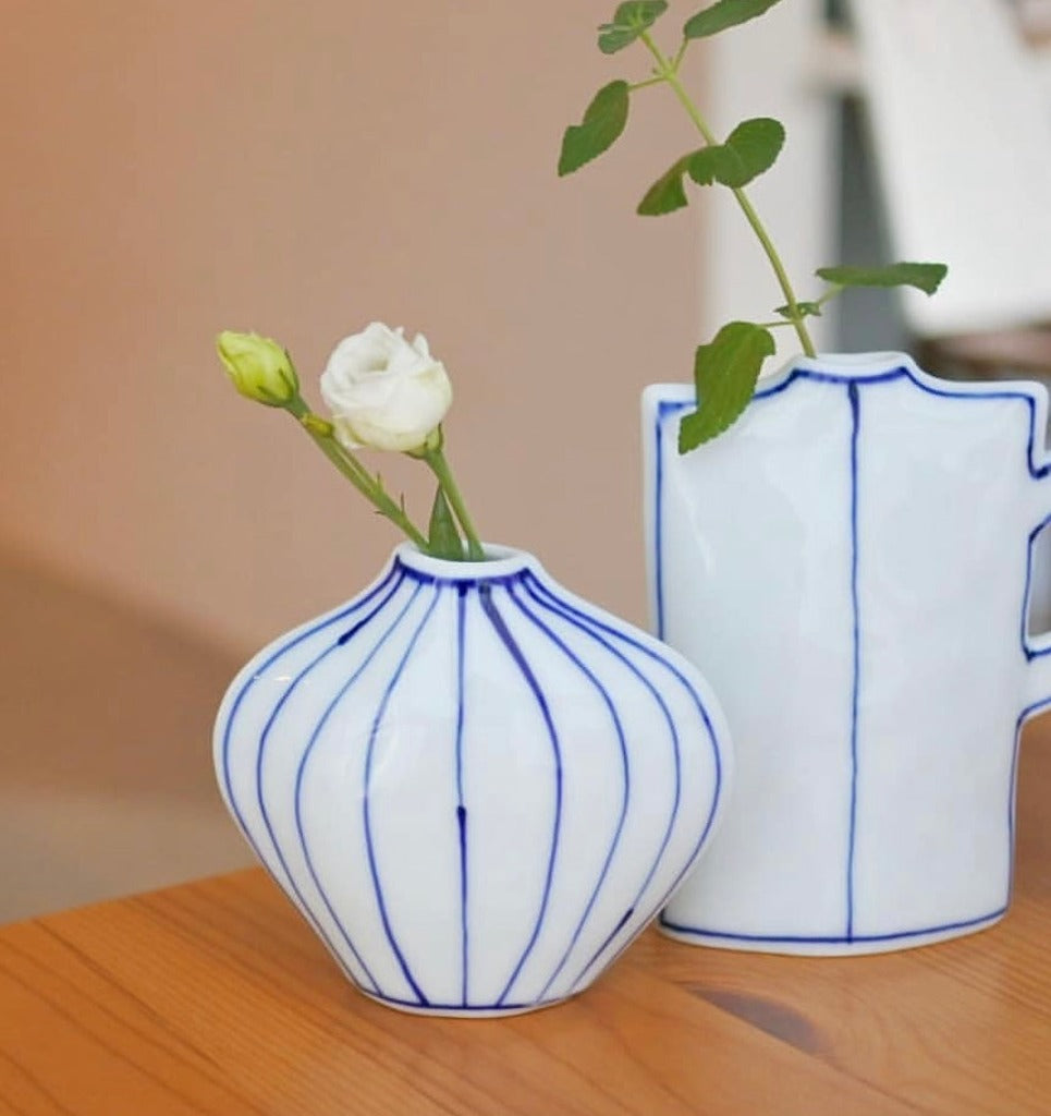 Artisans- Mayuki kato-加藤真雪 Stripe Vase