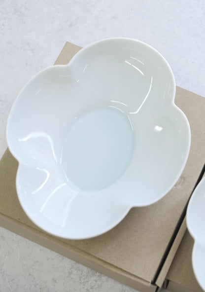 MIYAMA MIZU MIZU "瑞“ by RINA ONO OVAL BOWL (BLUE WHITE)
