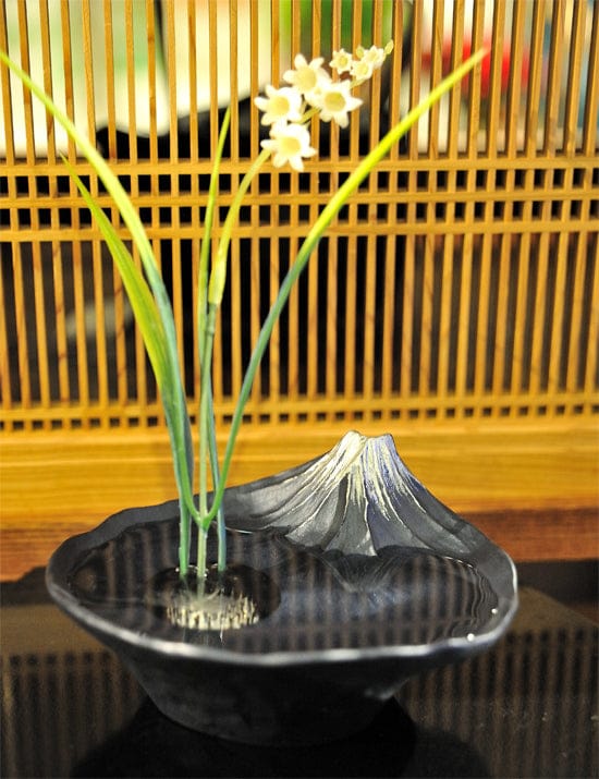 JAPAN GINGA-DO Ikebana Aluminum MT FUJI Flower Vase (Gift Box)