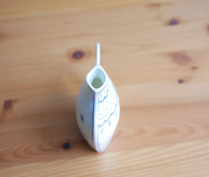 Artisans- Mayuki kato-加藤真雪 Reversible design Diamond Flower Vase with Handle