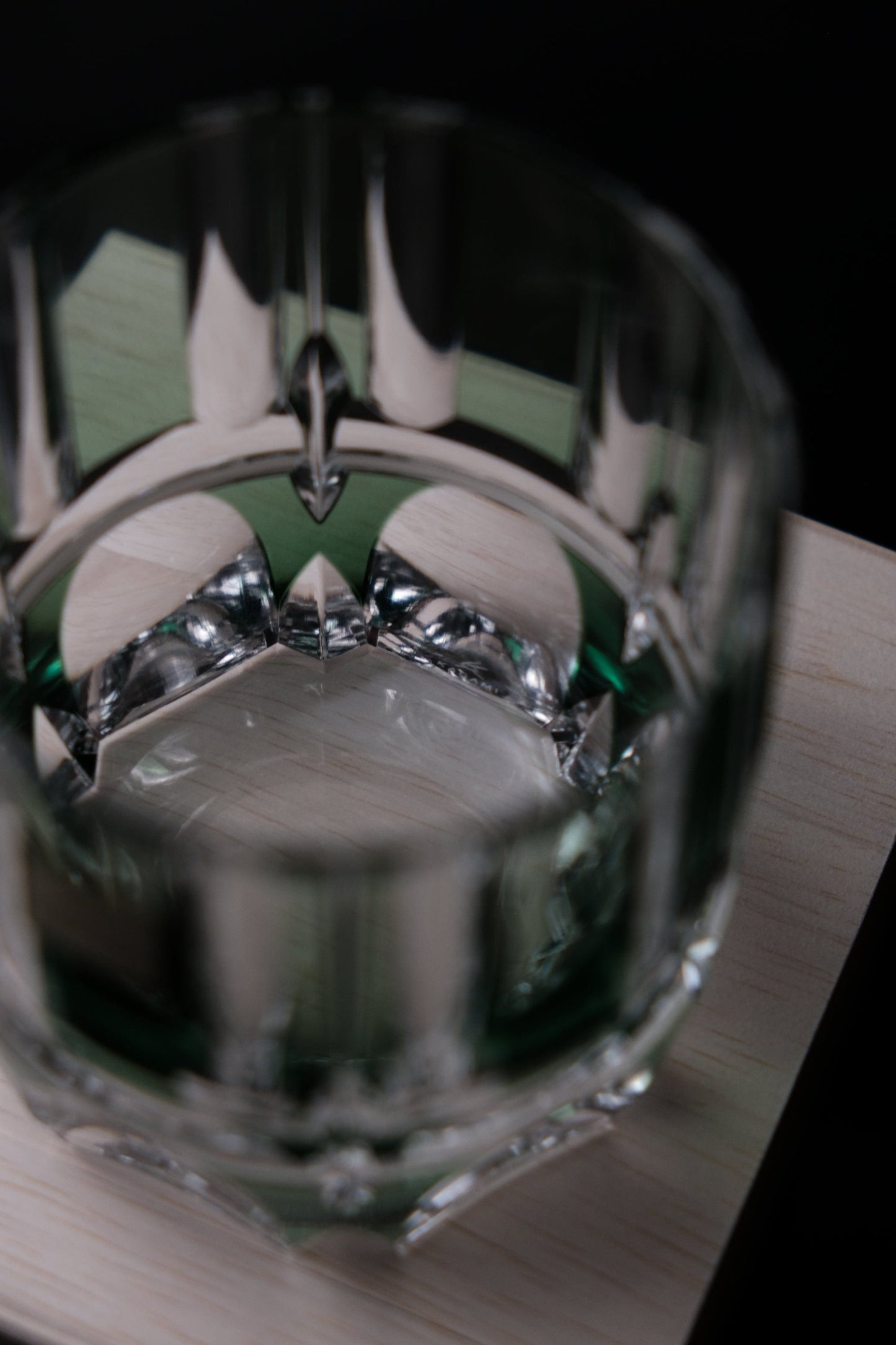 | KAGAMI CRYSTAL|[ROCKS GLASS] Whiskey Glass "Bamboo" Crystal Glass (Wooden Box)