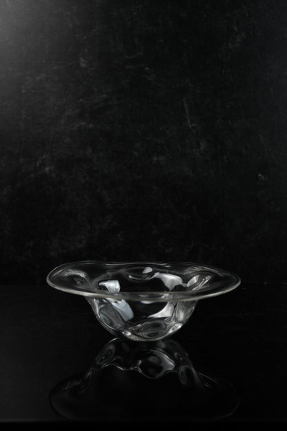 ARTISANS 原光 弘 HANDMADE GLASS HAT DEEP PLATE