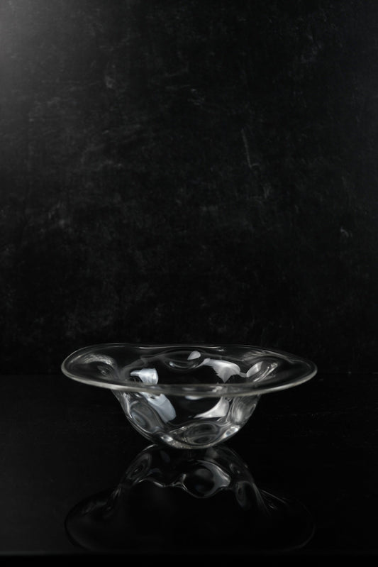 ARTISANS 原光 弘 HANDMADE GLASS HAT DEEP PLATE