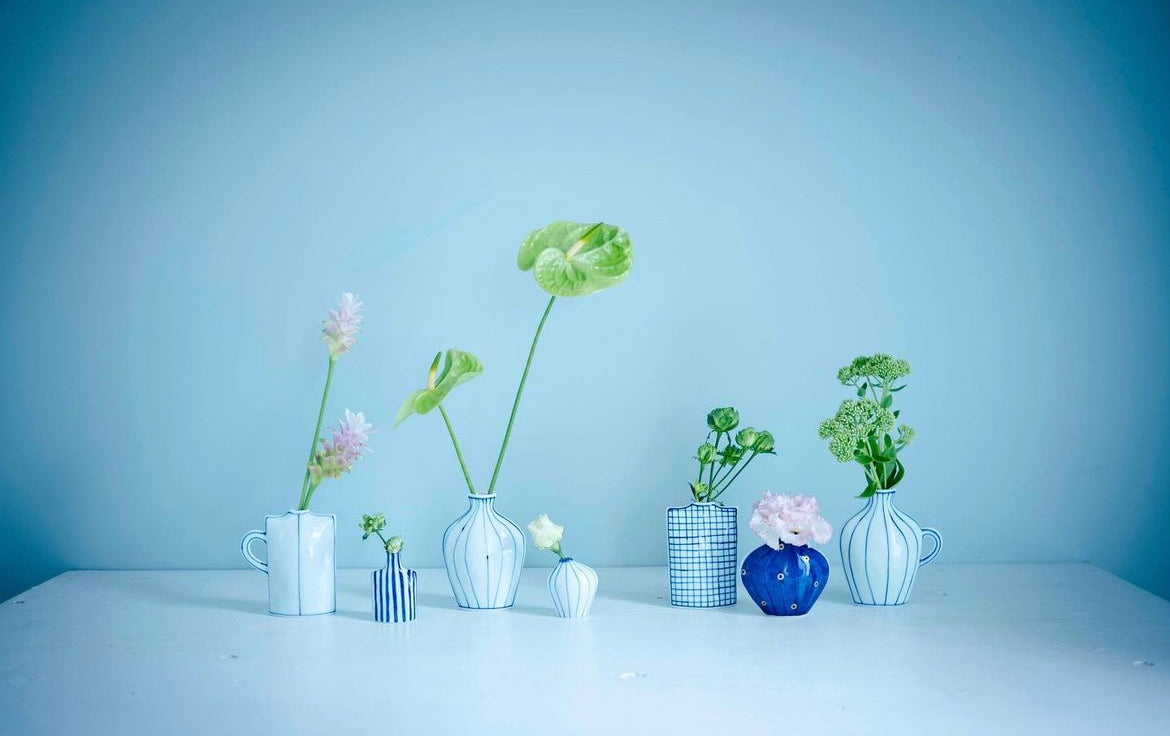 Artisans- Mayuki kato-加藤真雪 Reversible design Strip Vase（L/13cm）