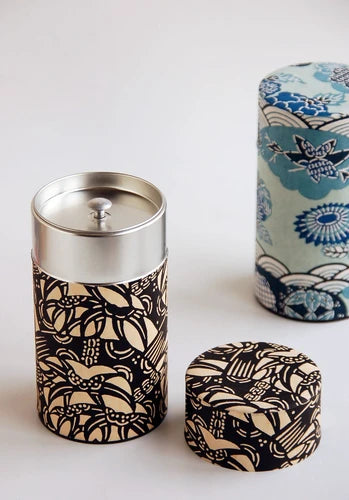 Japan Made Japanese Pattern Tea Canister