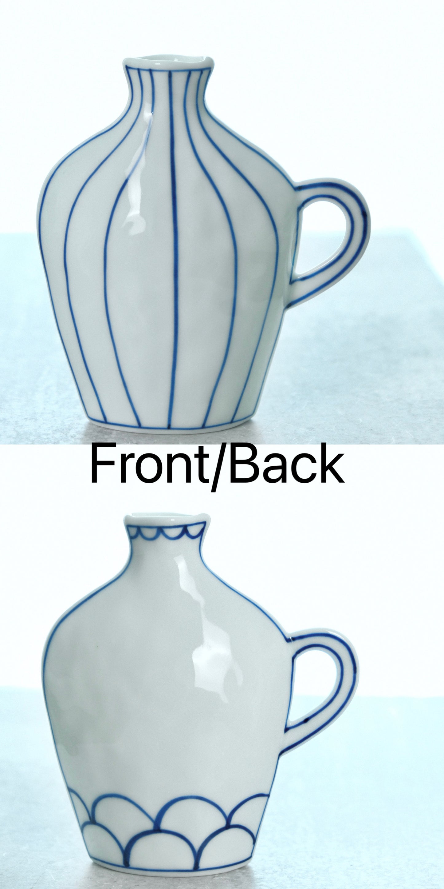Artisans- Mayuki kato-加藤真雪 Reversible design Strip Vase（L/13cm）
