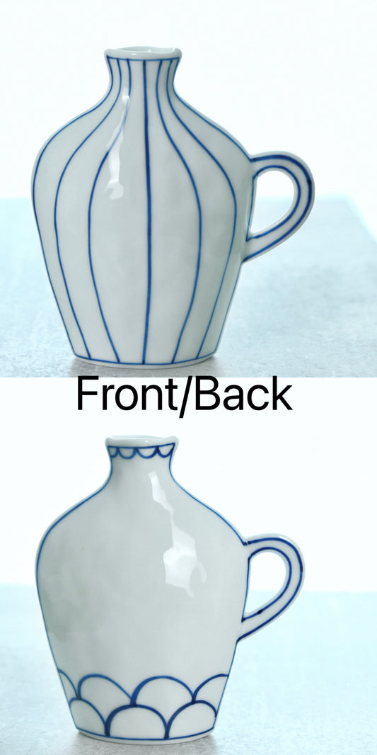 Artisans- Mayuki kato-加藤真雪 Reversible design Strip Vase（L/13cm）