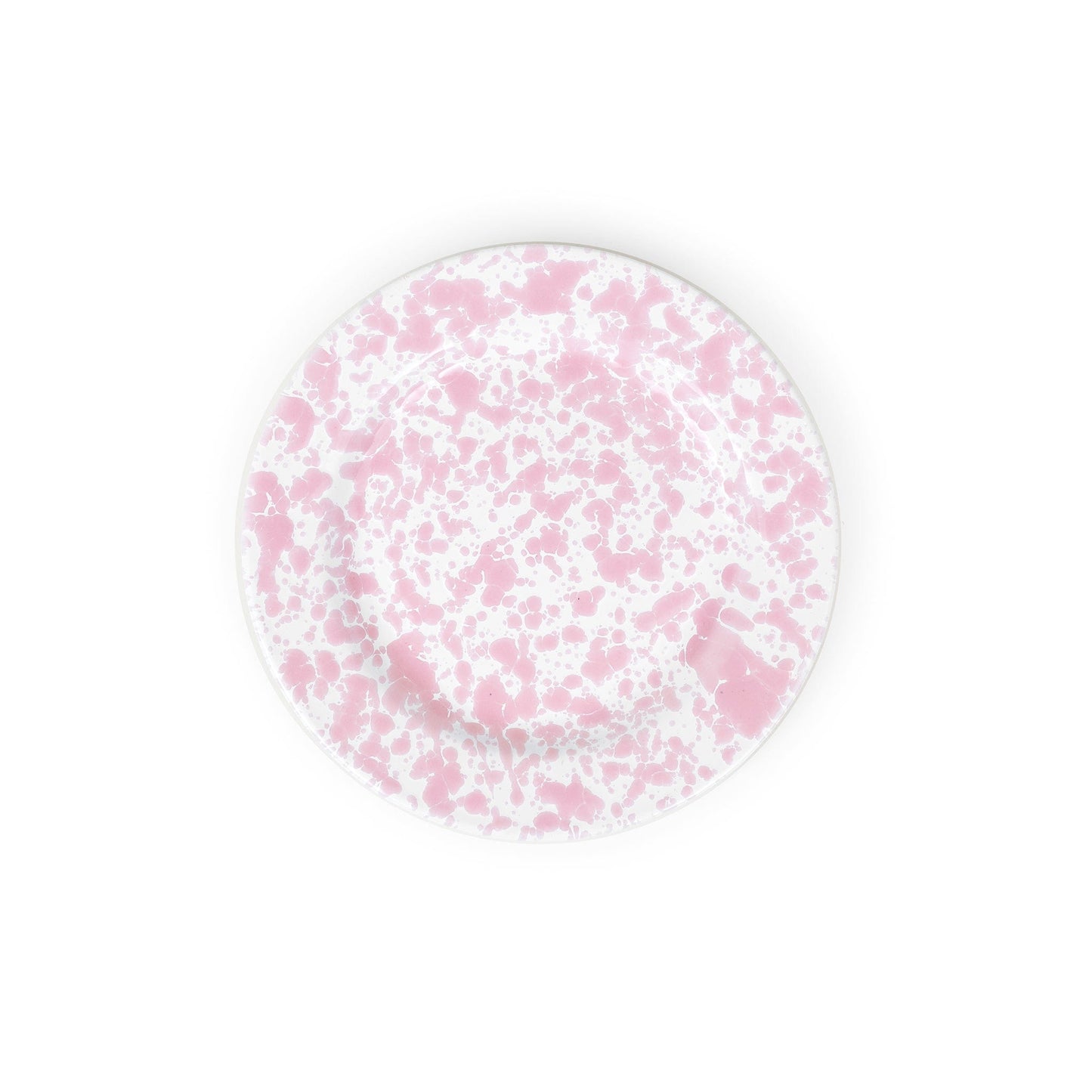 Crow canyon home splatter salad plate Pink