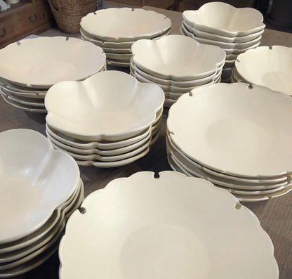 Yoshida Pottery Yukiwa Plate (White)